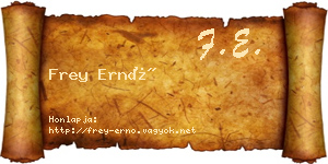 Frey Ernő névjegykártya
