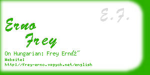erno frey business card